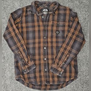 Metal Mulisha Men's Plaid Button Down Shirt